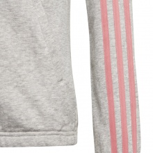 adidas Kapuzenjacke Hoodie Fullzip Classic grau/rosa Mädchen